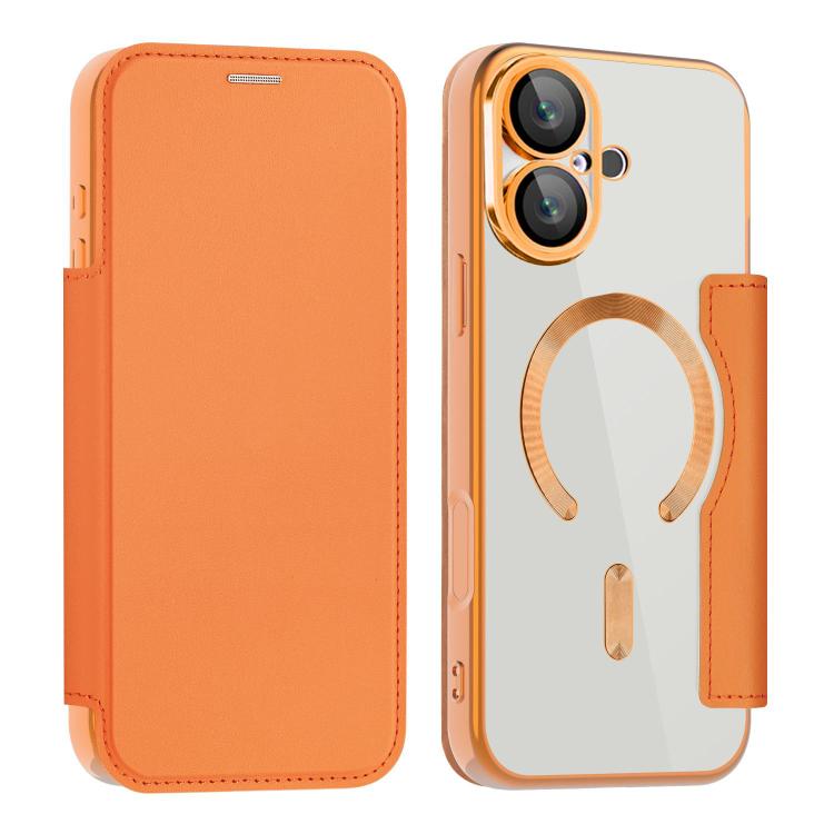 For iPhone 17 Shield MagSafe RFID Anti-theft Leather Phone Case