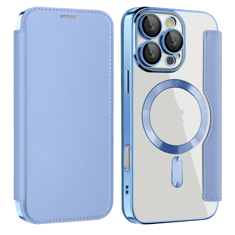 For iPhone 16 Pro Max Shield MagSafe RFID Anti-theft Leather Phone Case