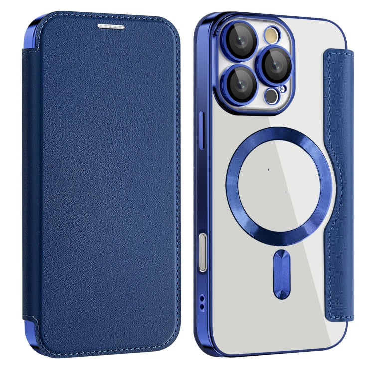For iPhone 16 Pro Max Shield MagSafe RFID Anti-theft Leather Phone Case