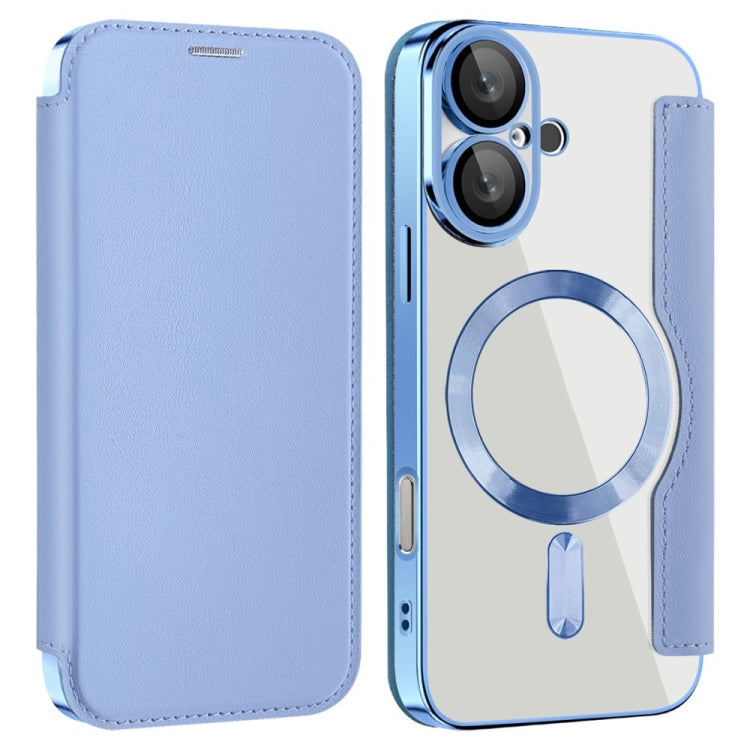 For iPhone 16 Shield MagSafe RFID Anti-theft Leather Phone Case