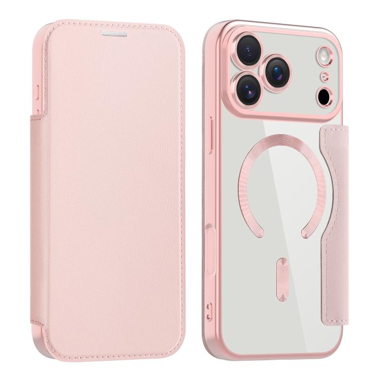 For iPhone 17 Pro Max Shield MagSafe RFID Anti-theft Leather Phone Case