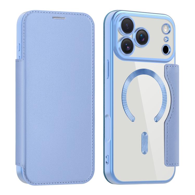 For iPhone 17 Pro Max Shield MagSafe RFID Anti-theft Leather Phone Case