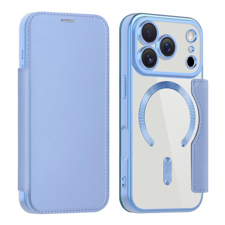 For iPhone 17 Pro Shield MagSafe RFID Anti-theft Leather Phone Case