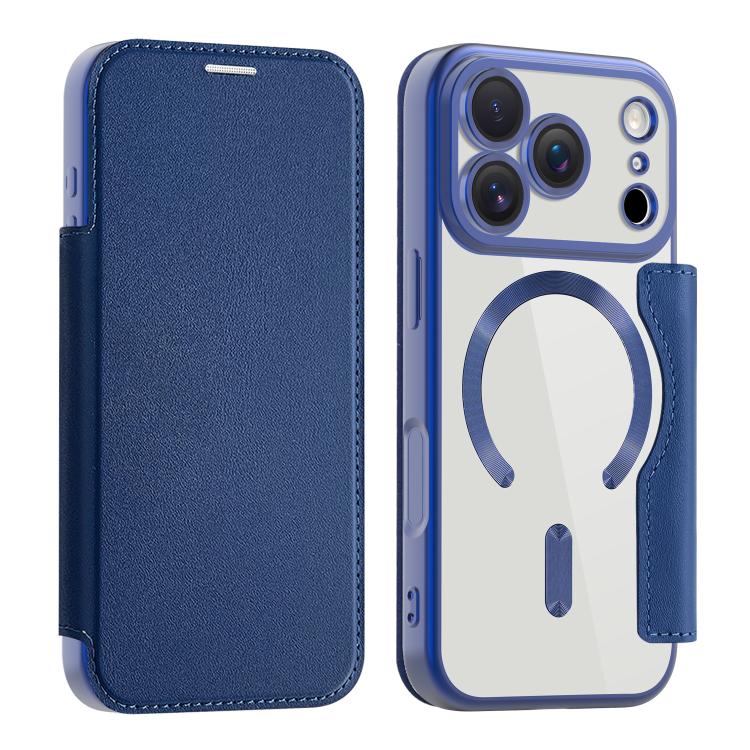 For iPhone 17 Pro Shield MagSafe RFID Anti-theft Leather Phone Case