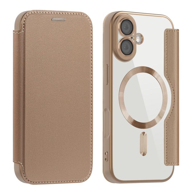 For iPhone 17 Shield MagSafe RFID Anti-theft Leather Phone Case