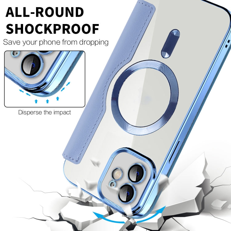 For iPhone 16 Plus Shield Magsafe RFID Anti-theft Rhombus Leather Phone Case