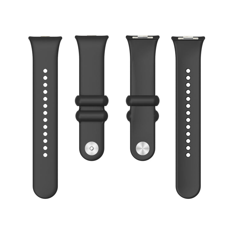 For Xiaomi Mi Band 8 Pro Solid Color Reverse Buckle Silicone Watch Band