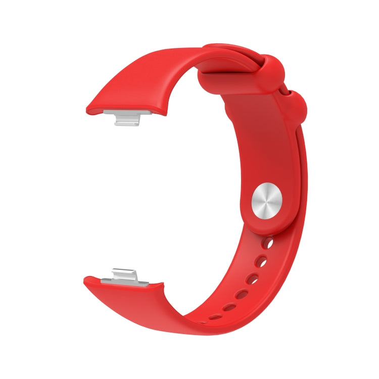 For Xiaomi Mi Band 8 Pro Solid Color Reverse Buckle Silicone Watch Band