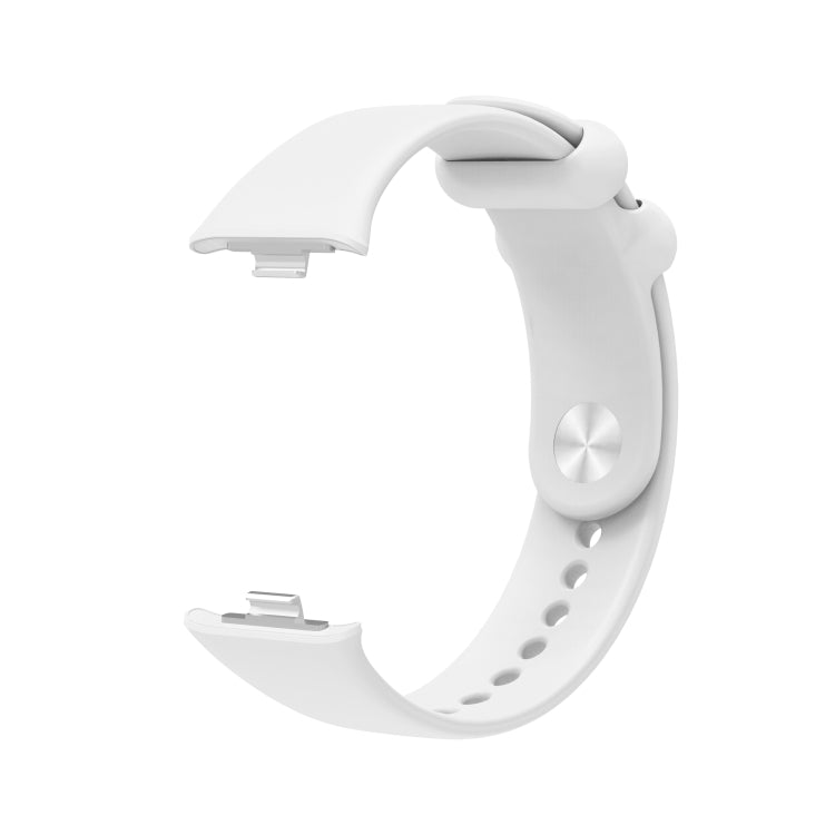 For Xiaomi Mi Band 8 Pro Solid Color Reverse Buckle Silicone Watch Band