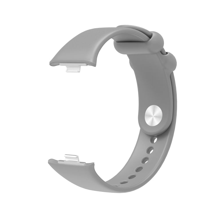 For Xiaomi Mi Band 8 Pro Solid Color Reverse Buckle Silicone Watch Band