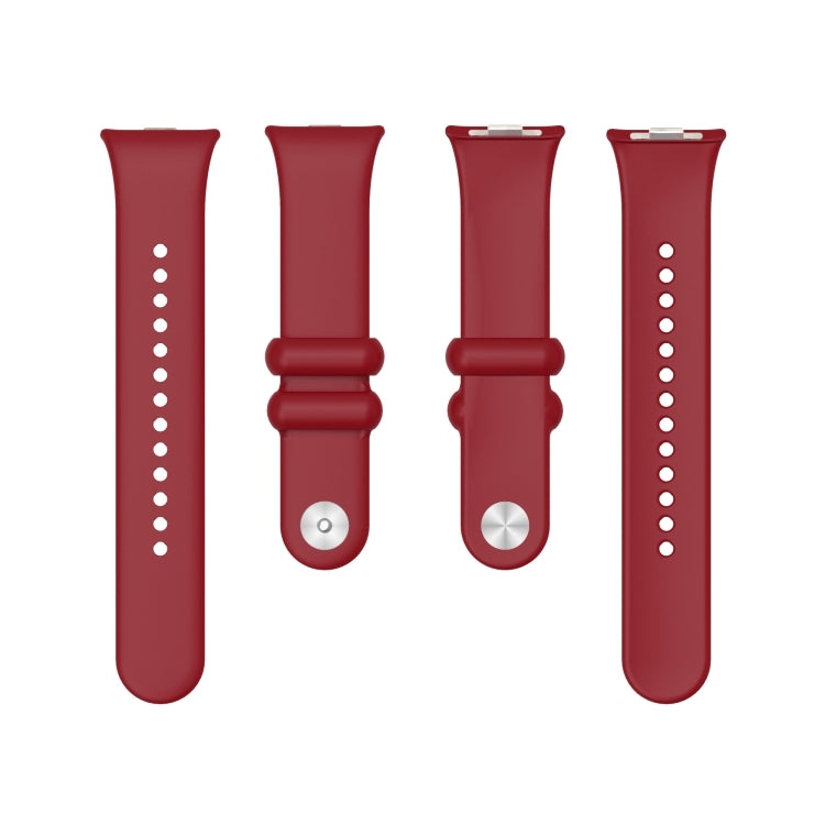 For Xiaomi Mi Band 8 Pro Solid Color Reverse Buckle Silicone Watch Band