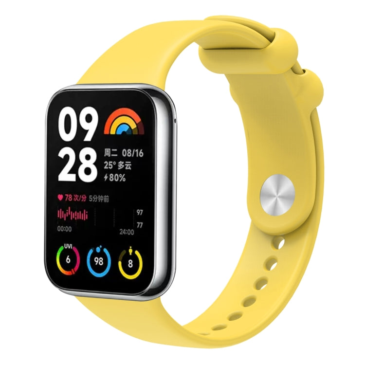 For Xiaomi Mi Band 8 Pro Solid Color Reverse Buckle Silicone Watch Band
