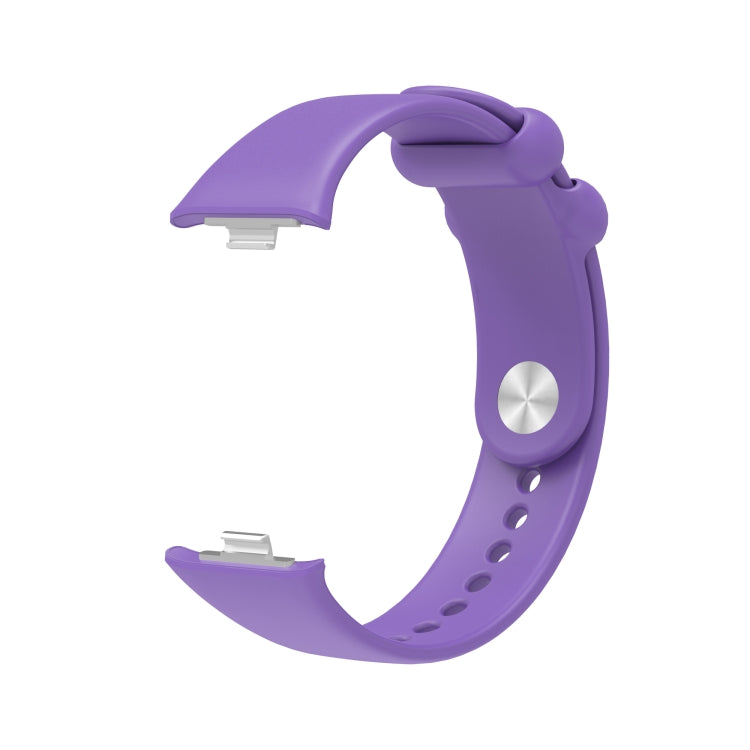For Xiaomi Mi Band 8 Pro Solid Color Reverse Buckle Silicone Watch Band