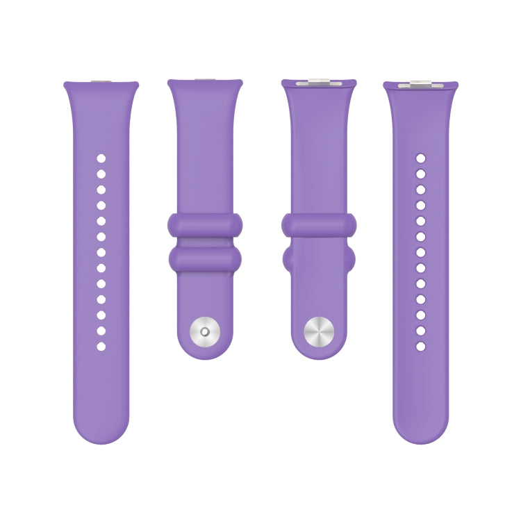 For Xiaomi Mi Band 8 Pro Solid Color Reverse Buckle Silicone Watch Band