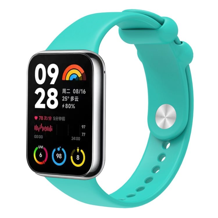 For Xiaomi Mi Band 8 Pro Solid Color Reverse Buckle Silicone Watch Band