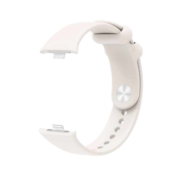 For Xiaomi Mi Band 8 Pro Solid Color Reverse Buckle Silicone Watch Band