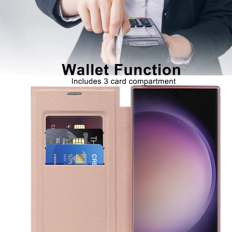 For Samsung Galaxy S25 Ultra 5G Shield MagSafe RFID Anti-theft Rhombus Leather Phone Case