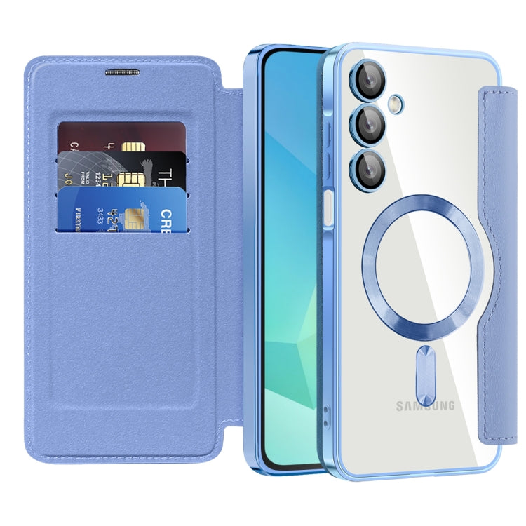 For Samsung Galaxy A16 5G Shield MagSafe RFID Anti-theft Rhombus Leather Phone Case