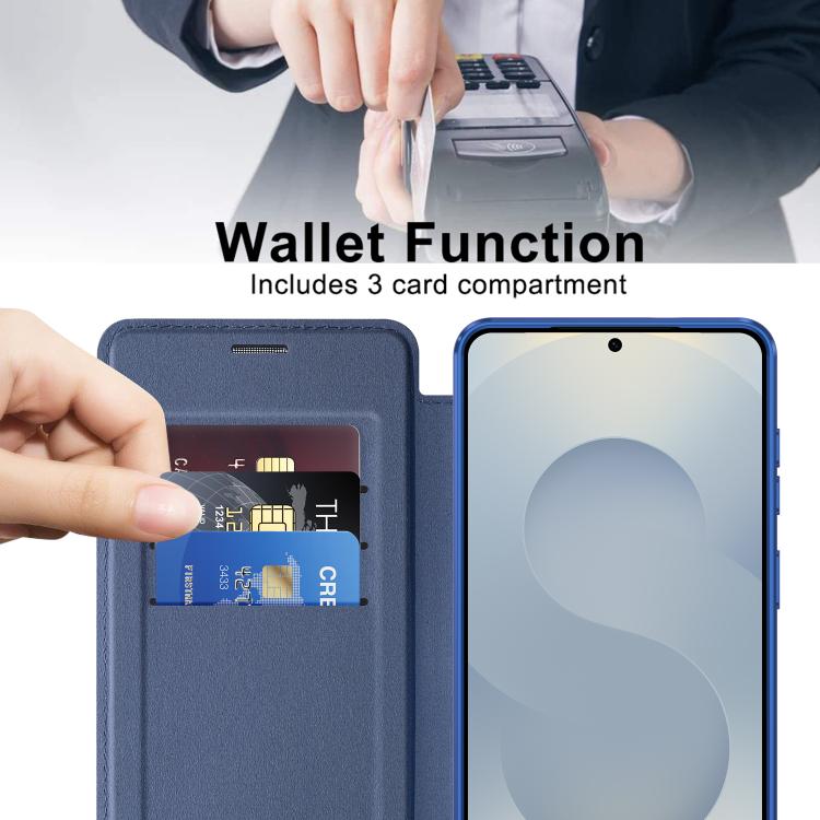 For Samsung Galaxy S26+ 5G Shield MagSafe RFID Anti-theft Rhombus Leather Phone Case
