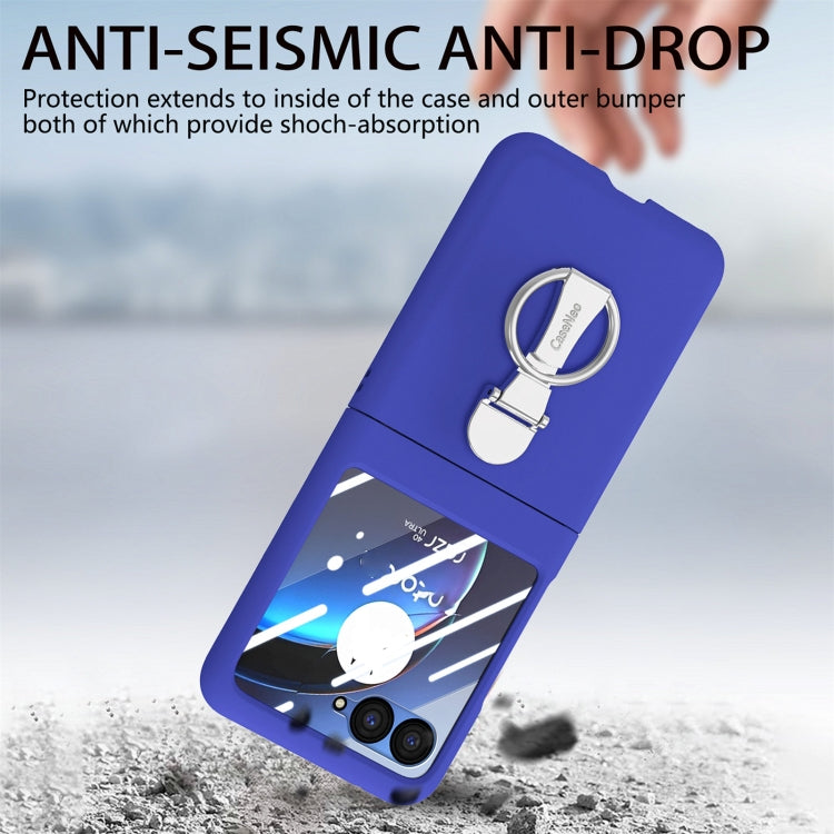 For Motorola  zara 40 Ultra Skin-Sensitive Integrated Ring Phone Case