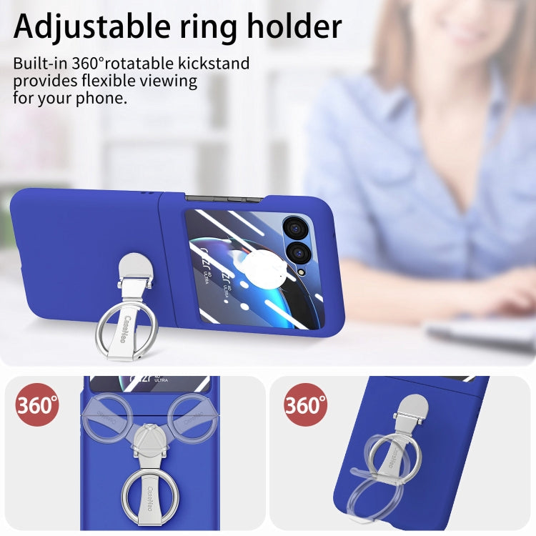 For Motorola  zara 40 Ultra Skin-Sensitive Integrated Ring Phone Case