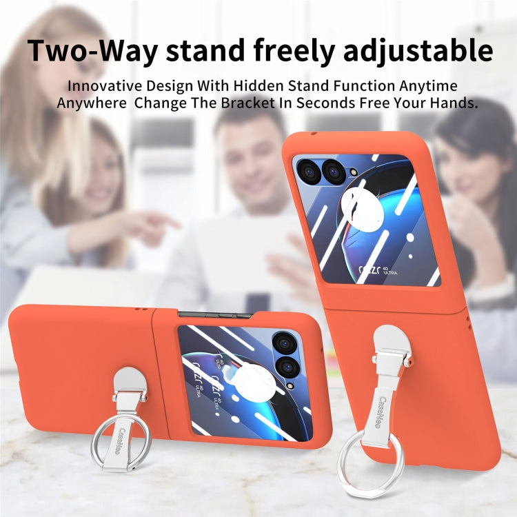 For Motorola  zara 40 Ultra Skin-Sensitive Integrated Ring Phone Case