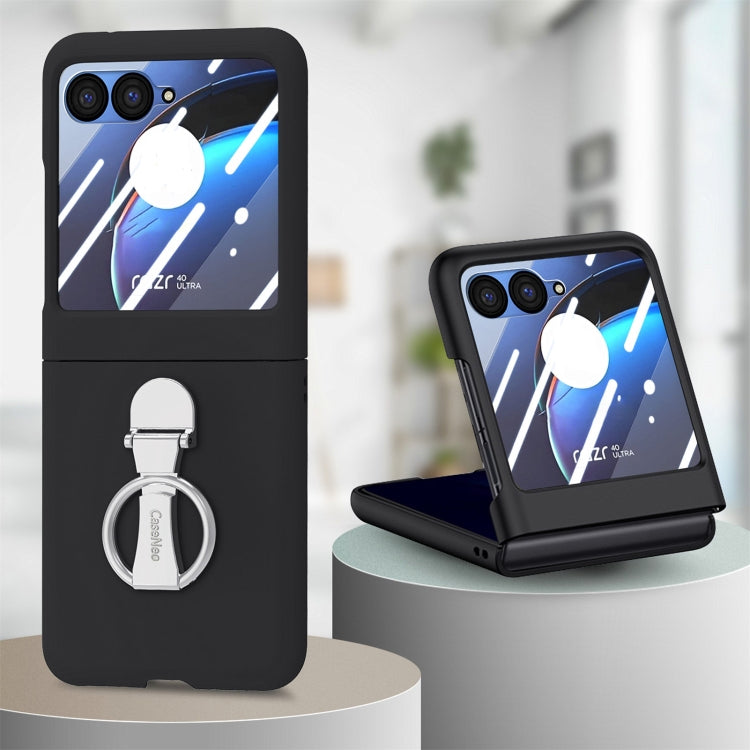 For Motorola  zara 40 Ultra Skin-Sensitive Integrated Ring Phone Case