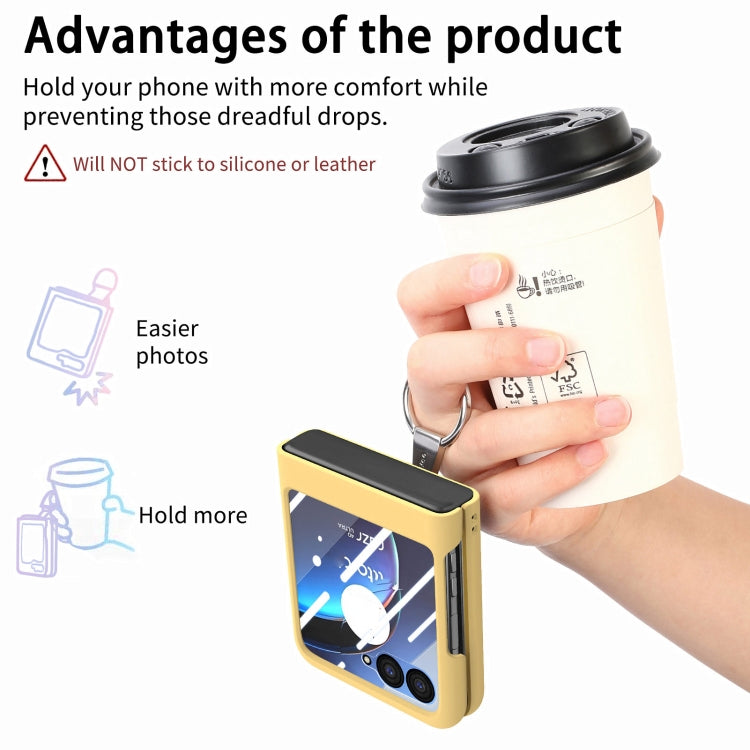 For Motorola  zara 40 Ultra Skin-Sensitive Integrated Ring Phone Case