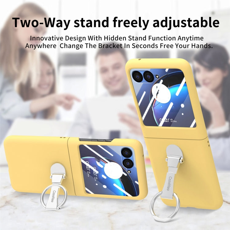 For Motorola  zara 40 Ultra Skin-Sensitive Integrated Ring Phone Case