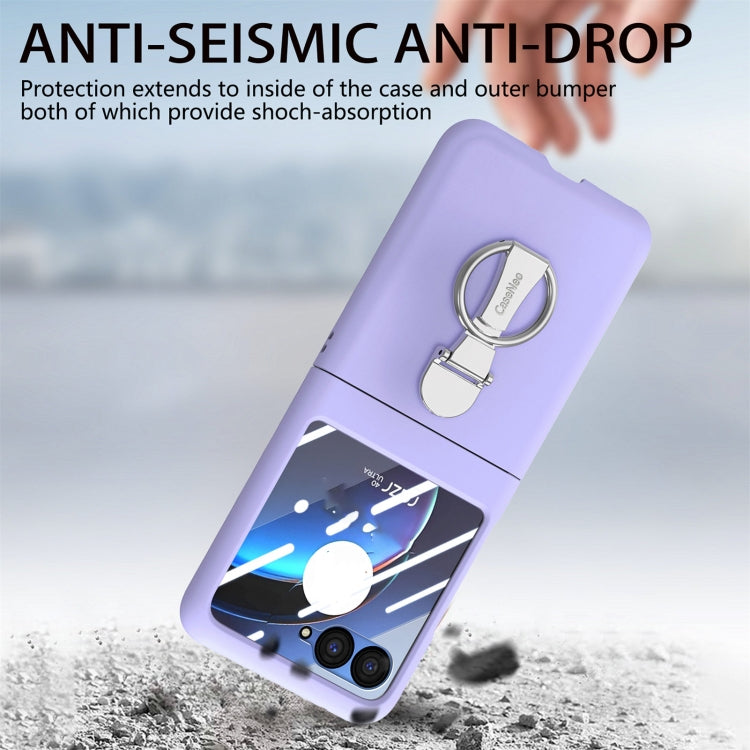 For Motorola  zara 40 Ultra Skin-Sensitive Integrated Ring Phone Case