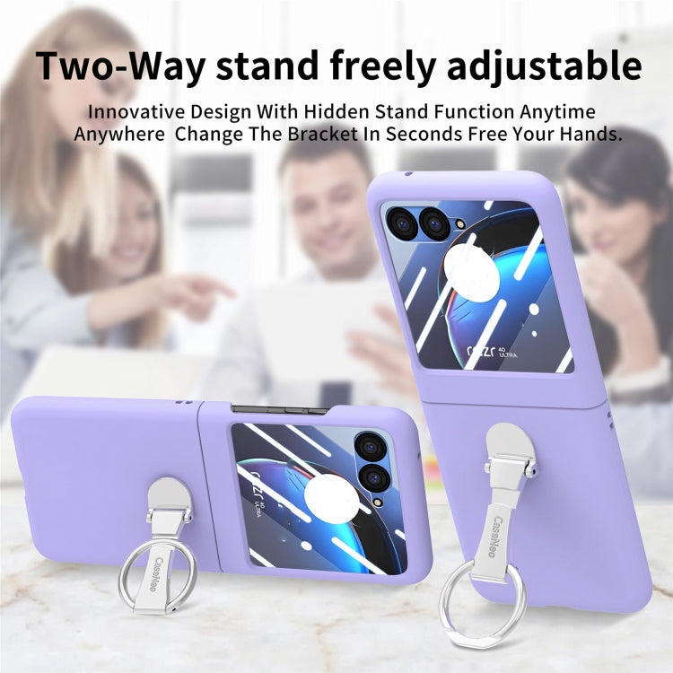 For Motorola  zara 40 Ultra Skin-Sensitive Integrated Ring Phone Case