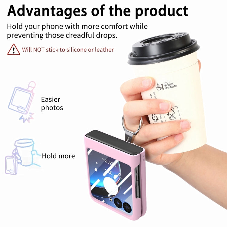 For Motorola  zara 40 Ultra Skin-Sensitive Integrated Ring Phone Case