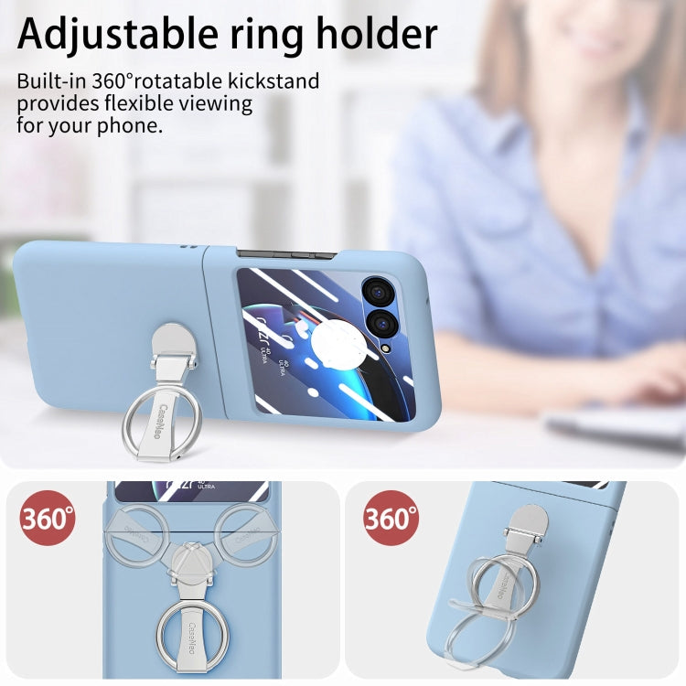 For Motorola  zara 40 Ultra Skin-Sensitive Integrated Ring Phone Case