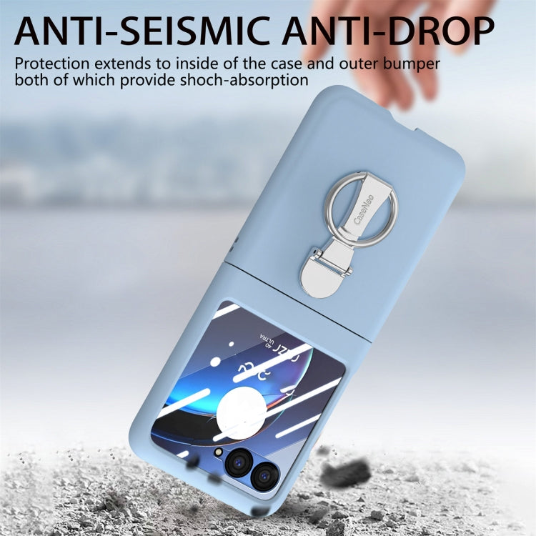 For Motorola  zara 40 Ultra Skin-Sensitive Integrated Ring Phone Case