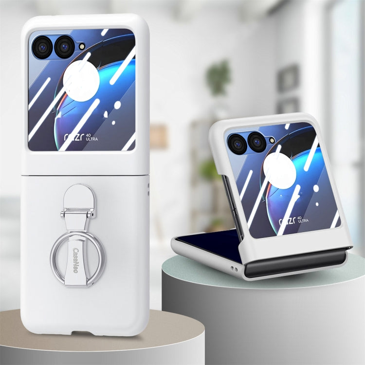 For Motorola  zara 40 Ultra Skin-Sensitive Integrated Ring Phone Case