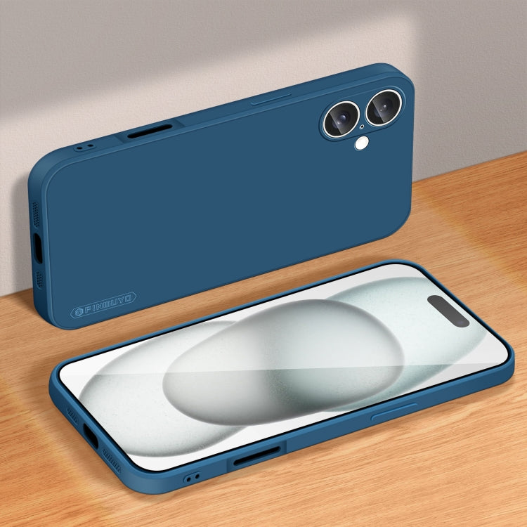 For iPhone 16 PINWUYO Sense Series Liquid Silicone TPU Phone Case