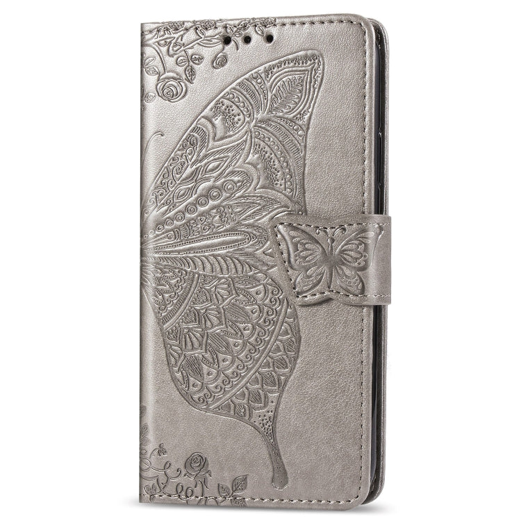 Butterfly Love Flowers Embossing Horizontal Flip Leather Case for Galaxy A80 / A90, with Holder & Card Slots & Wallet & Lanyard