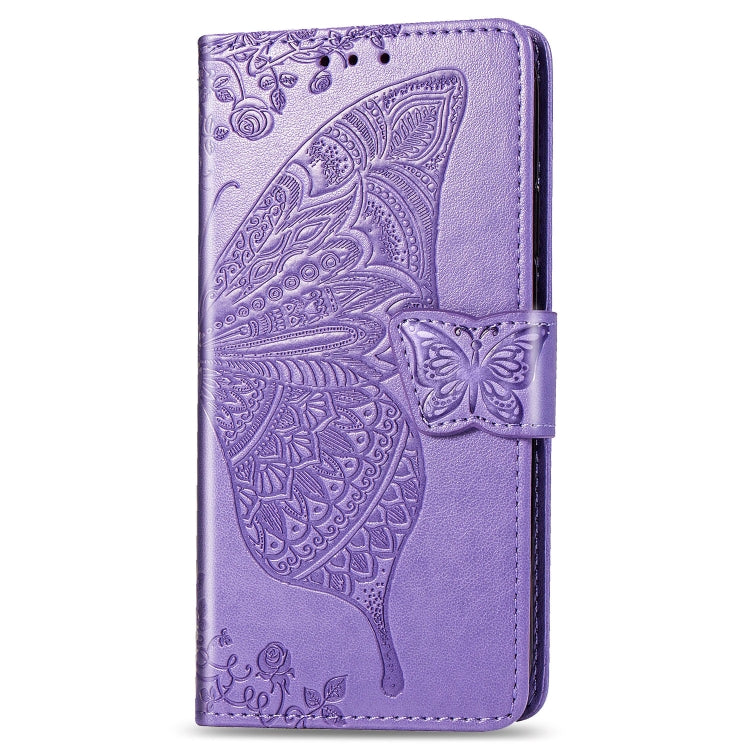 Butterfly Love Flowers Embossing Horizontal Flip Leather Case for Galaxy A80 / A90, with Holder & Card Slots & Wallet & Lanyard