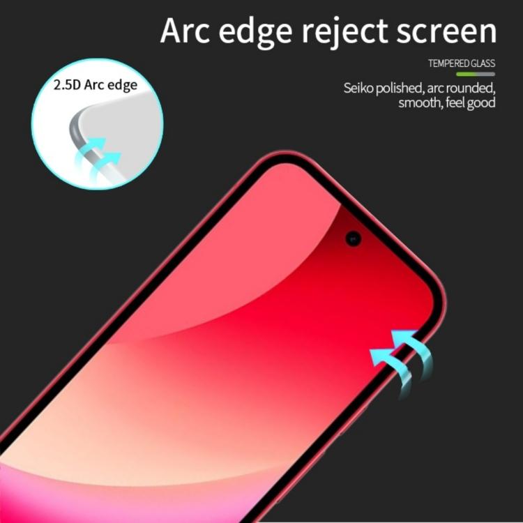 For Google Pixel 10a PINWUYO 9H 2.5D Full Screen Tempered Glass Film - Black