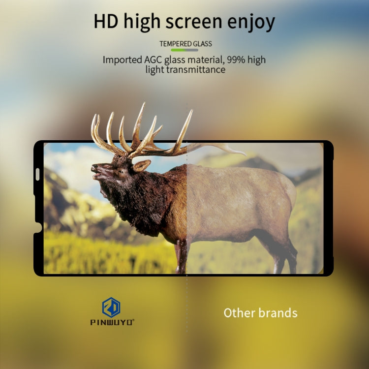 For Sony Xperia 10 VI PINWUYO 9H 2.5D Full Screen Tempered Glass Film - Black