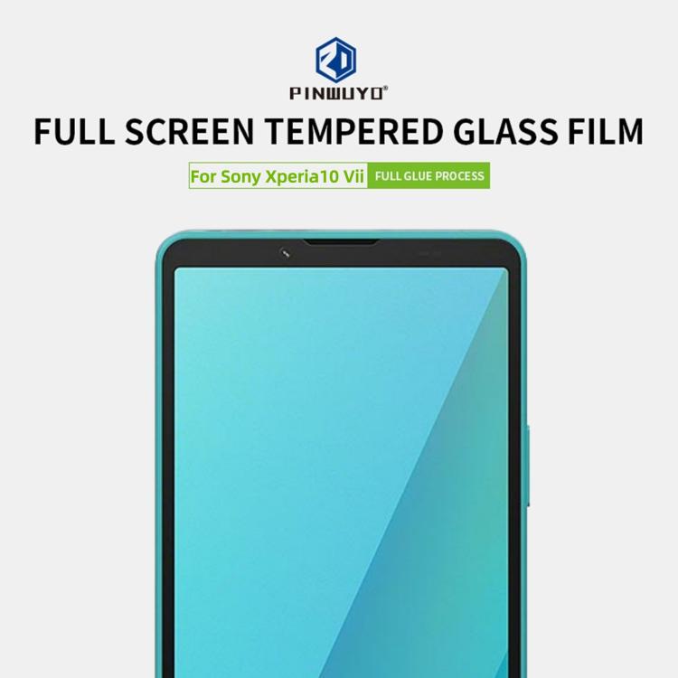 For Sony Xperia 10 VII PINWUYO 9H 2.5D Full Screen Tempered Glass Film - Black