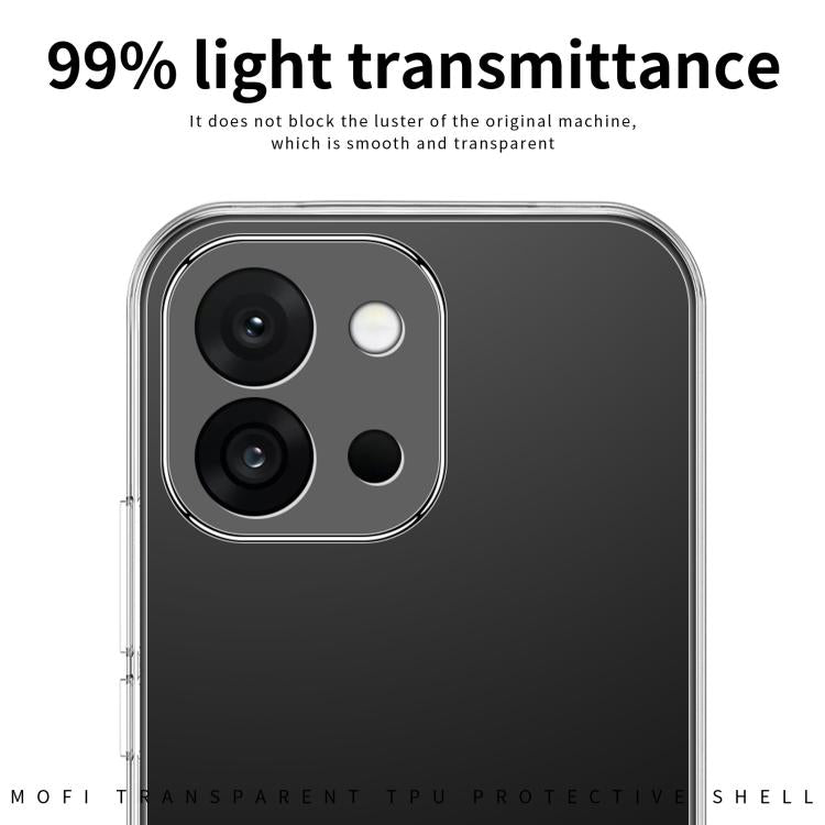 For OnePlus 13T MOFI Ming Series Ultra-thin TPU Phone Case - Transparent
