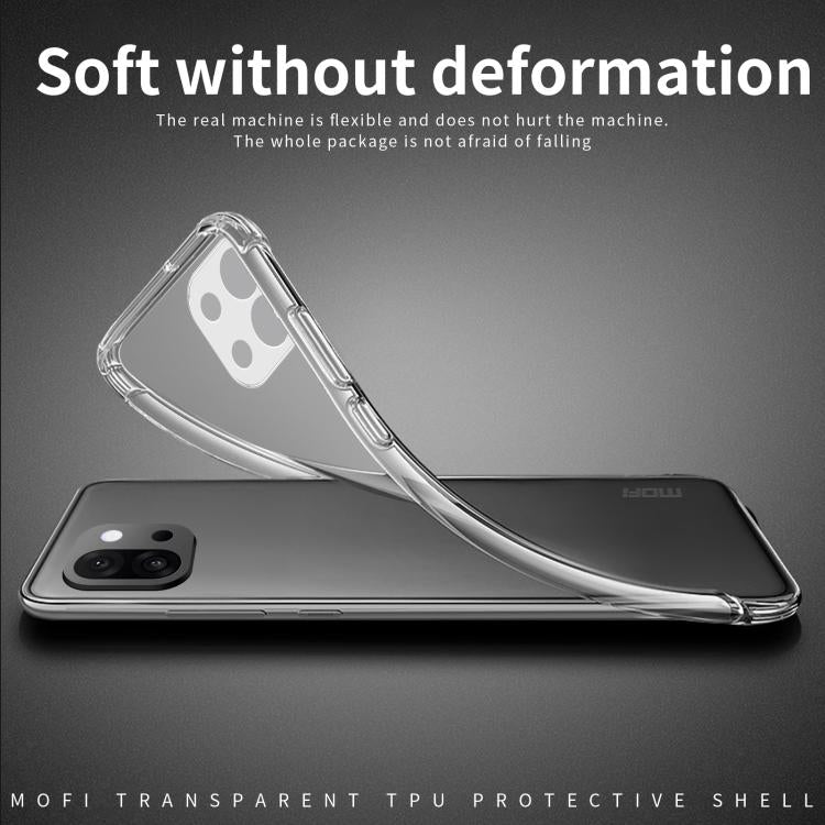 For OnePlus 13T MOFI Ming Series Ultra-thin TPU Phone Case - Transparent