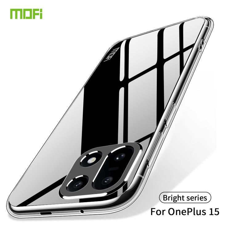 For OnePlus 15 MOFI Ming Series Ultra-thin TPU Phone Case - Transparent