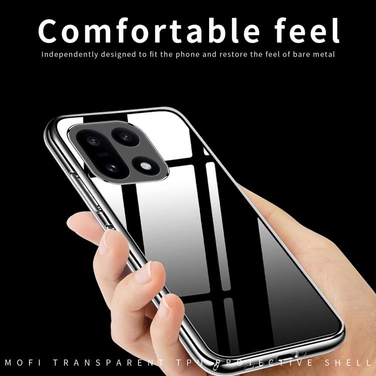 For OnePlus 15 MOFI Ming Series Ultra-thin TPU Phone Case - Transparent