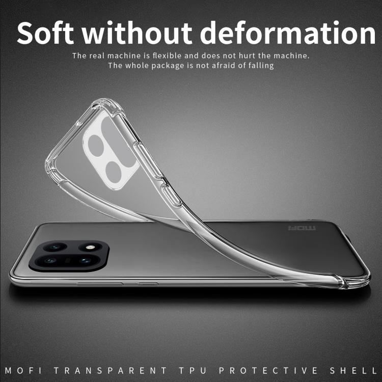 For OnePlus 15 MOFI Ming Series Ultra-thin TPU Phone Case - Transparent