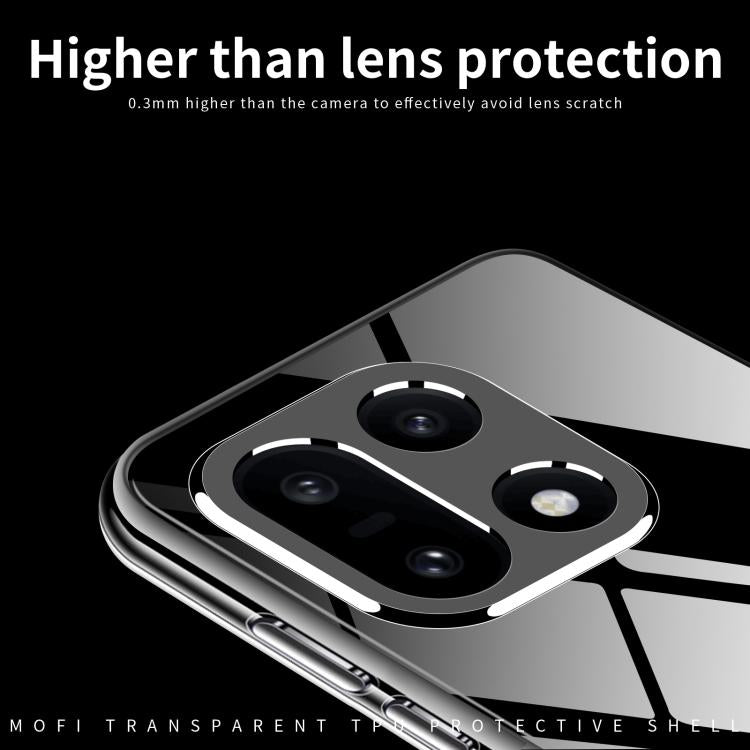 For OnePlus 15 MOFI Ming Series Ultra-thin TPU Phone Case - Transparent