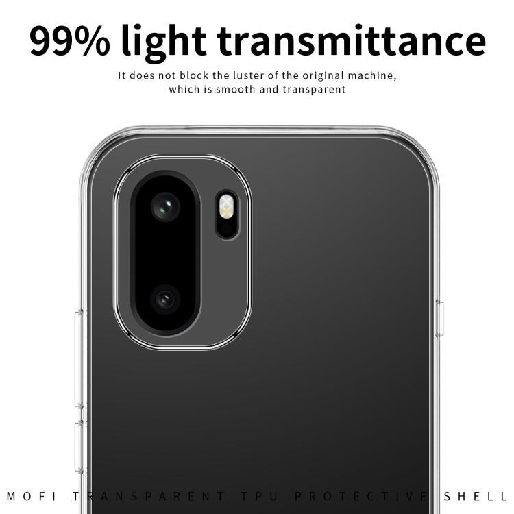 For OnePlus Ace 6 5G MOFI Ming Series Ultra-thin TPU Phone Case - Transparent