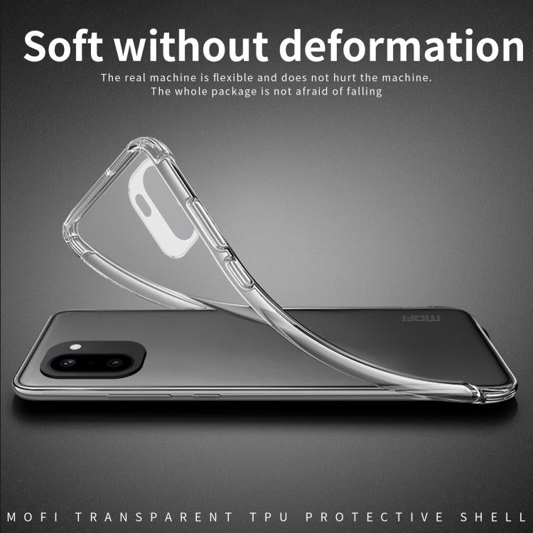 For OnePlus Ace 6 5G MOFI Ming Series Ultra-thin TPU Phone Case - Transparent