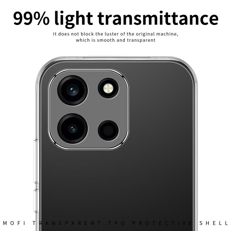 For OnePlus Turbo 6 MOFI Ming Series Ultra-thin TPU Phone Case - Transparent